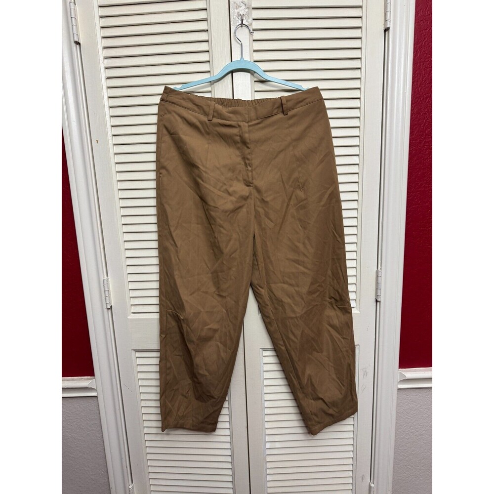 19 Cooper Women's Size S Adjustable Waist Brown Casual Pants Side Pockets size L